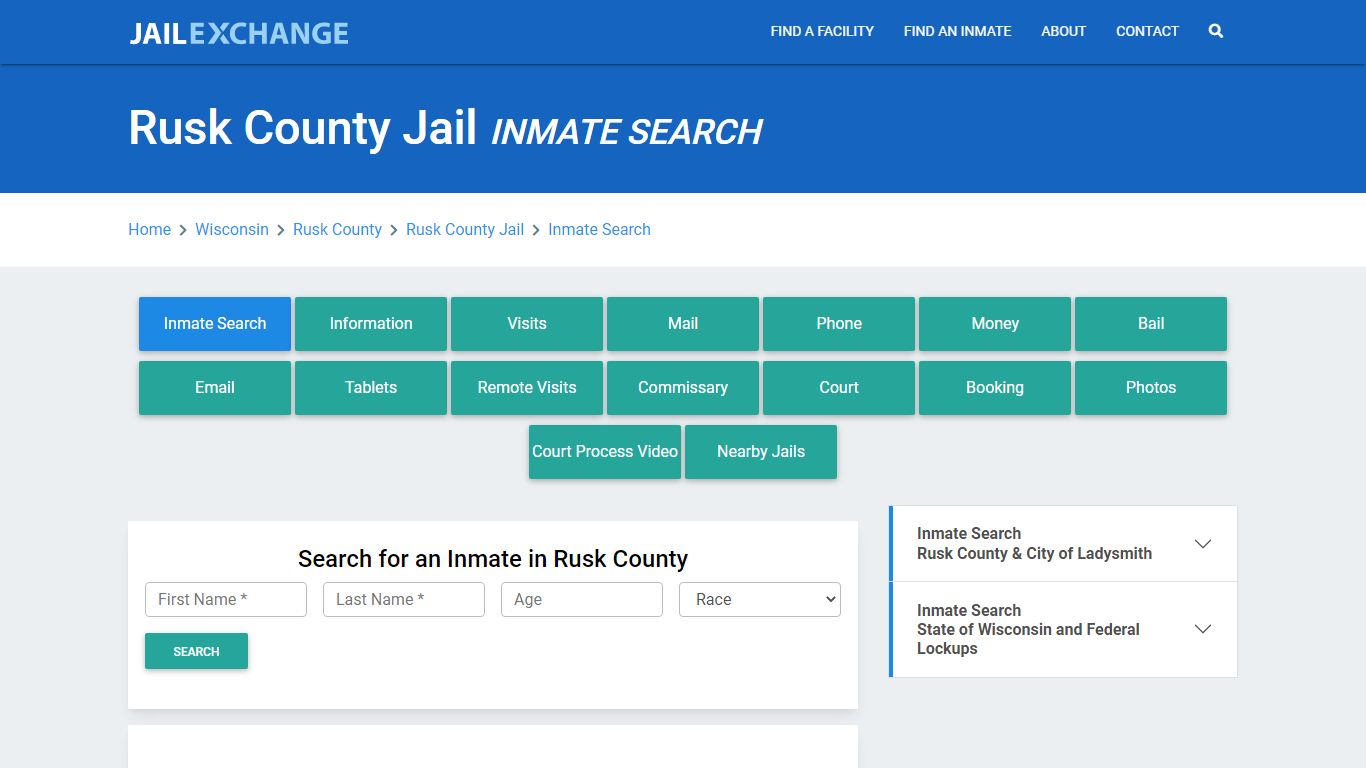 Rusk County Jail, WI Inmate Search: Roster & Mugshots